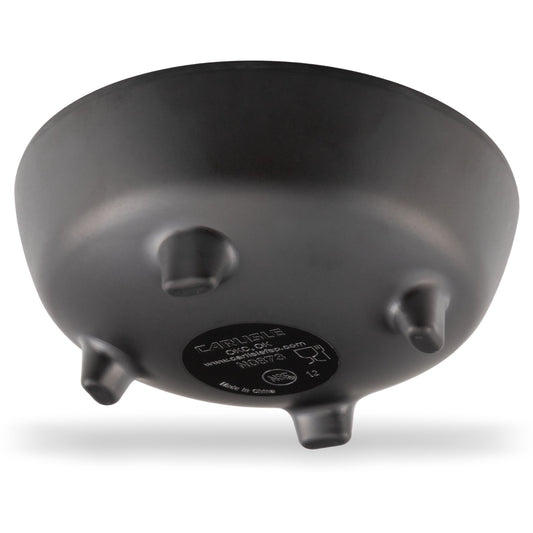 Carlisle 87303 3 oz Black Melamine Molcajete Ramekin