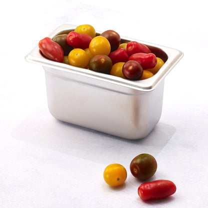 Winco SPJH-904 1/9 Size Stainless Steel Anti-jam Steam Pan, 4" Deep