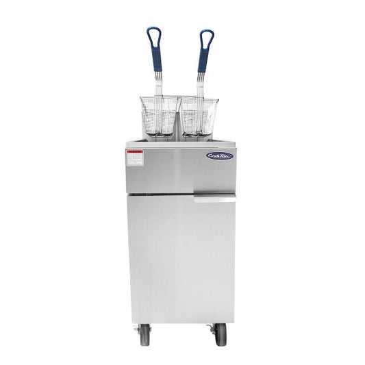 Atosa ATFS-35ES-LP 35 lb Liquid Propane Gas Stainless Steel Heavy Duty Deep Fryer