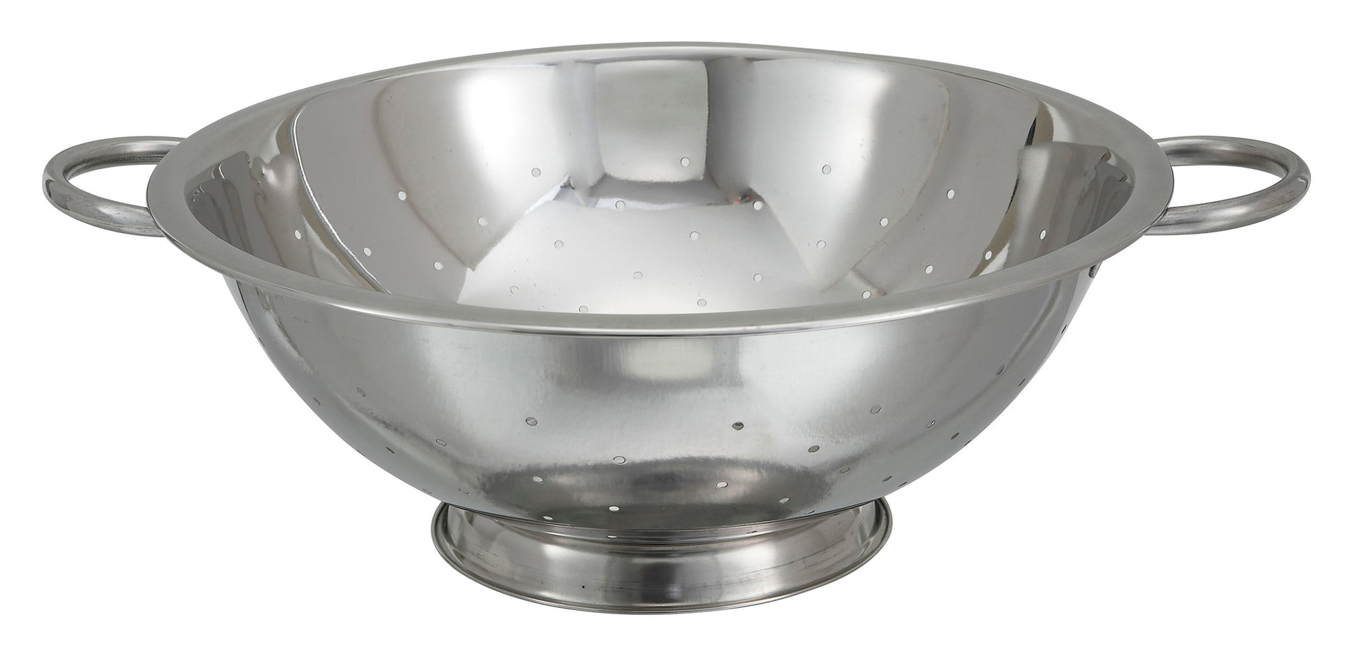 Winco COD-14 14 Qt. 16.5" Stainless Steel Colander
