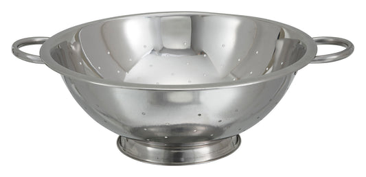 Winco COD-14 14 Qt. 16.5" Stainless Steel Colander