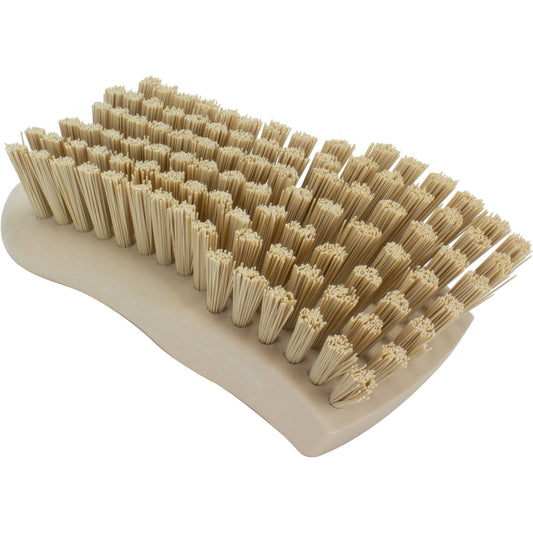 Carlisle 40521EC25 6" Tan Sparta Color Coded Hand Scrub Brush