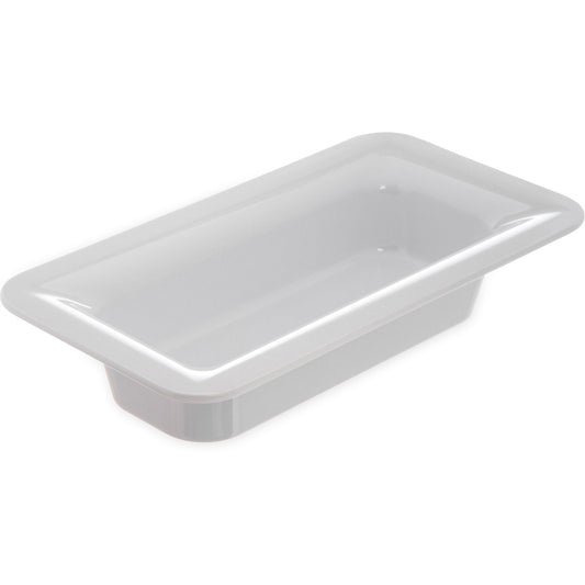 Carlisle 4446202 2-1/2" White Melamine Designer Displayware Third Size Food Pan