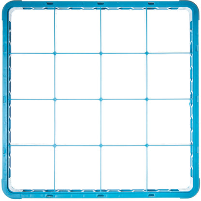 Carlisle RE1614 Carlisle Blue 16-Compartment Polypropylene OptiClean Divided Glass Rack Extender 1.78"