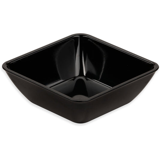 Dinex DXSB603 6 oz Black Square SAN Bowl (48/cs)