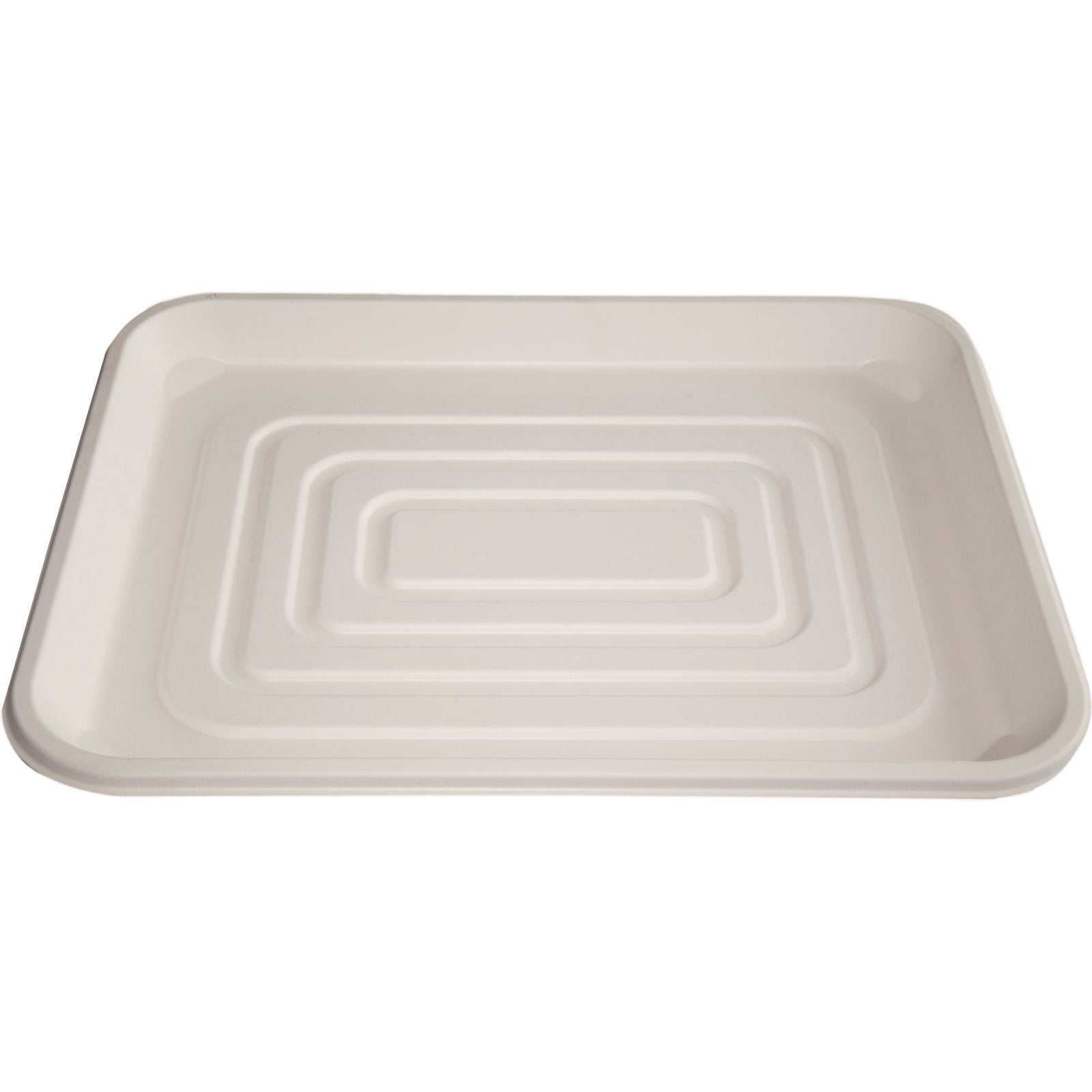 Dinex DXTR1418D42 14" x 18" Ivory Bagasse Disposable Tray (100/cs)