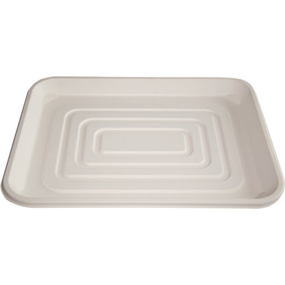 Dinex DXTR1418D42 14" x 18" Ivory Bagasse Disposable Tray (100/cs)