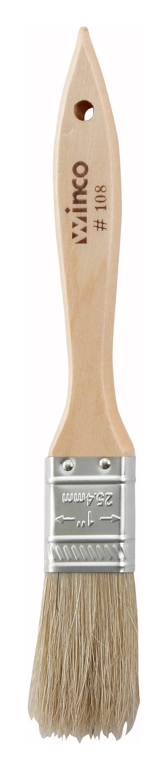 Winco WBR-10 1" Boar Bristle Pastry Brush