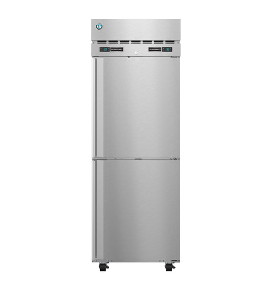 Hoshizaki DT1A-HS One Section Half Stainless Steel Doors with Lock Upright Dual Temp Refrigerator and Freezer