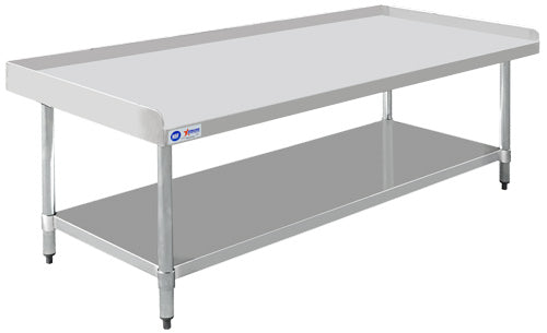 Omcan 47699 30" x 72" Stainless Steel Equipment Stand with Stainless Steel Undershelf and Legs