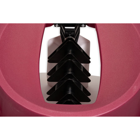 Carlisle KA5500 Burgundy Polyethylene KatchAll Magnetic Flatware Retriever Trash Can Lid