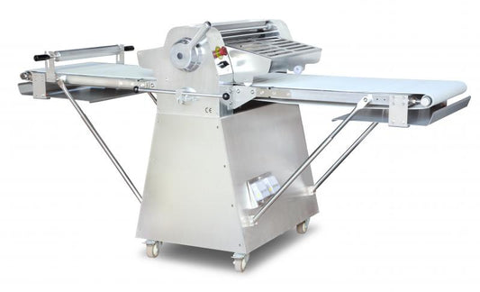 Omcan 44135 Stainless Steel Floor Model Dough Sheeter with 88-inch Conveyor Length