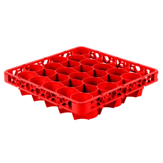 Carlisle REW30LC05 Red 30 Compartment Polypropylene OptiClean NeWave Color-Coded Long Glass Rack Extender