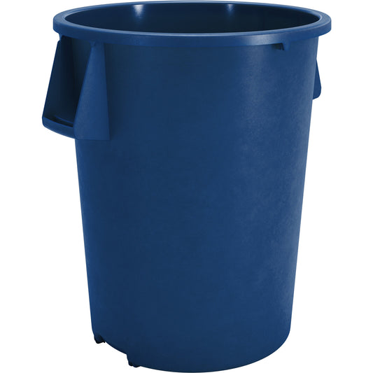 Sparta 84104414 44 Gallon Blue Round Polyethylene Bronco Waste Bin Trash Container