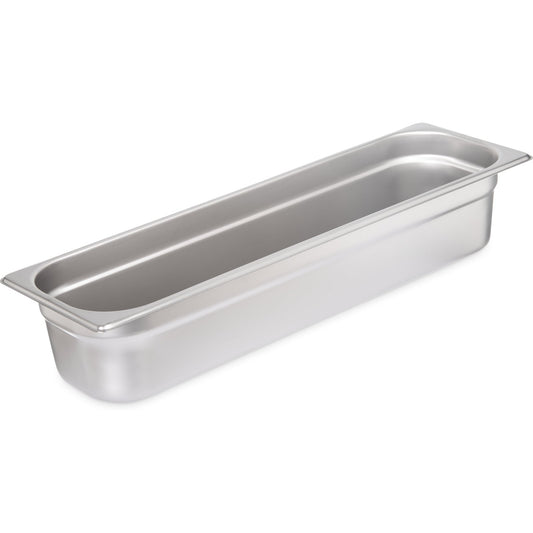 Carlisle 60700HL4 1/2 Size Stainless Steel DuraPan Light Gauge Steam Table Long Hotel Pan