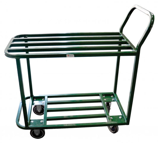 Omcan 31433 Powder Coated Green All Welded Stocking Cart