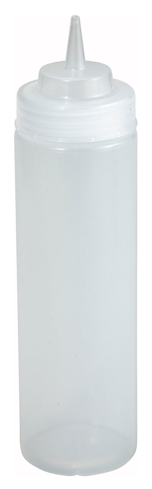 Winco PSW-16 16 oz. Clear Wide Mouth Squeeze Bottles (6pcs/pk)