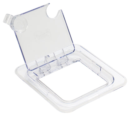 Winco SP7600H 1/6 Size Clear Hinged Lid Cover for SP7602/7604/7606