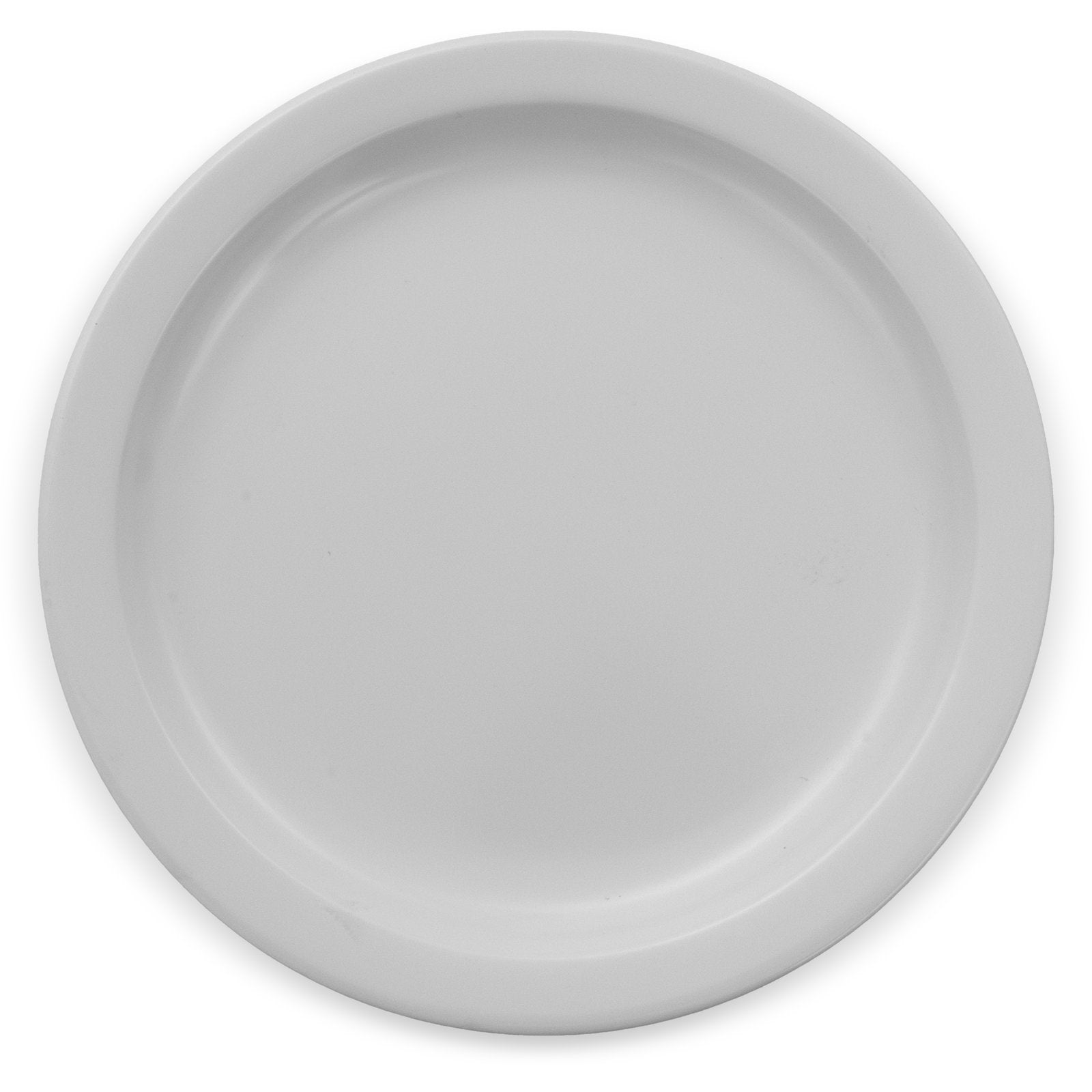 Carlisle KL20102 7.25" White Kingline Melamine Sandwich Plate