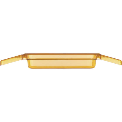 Carlisle 30860HH13 1/3 Size Amber High Heat Plastic StorPlus Food Pan with Handles, 2.5" Deep
