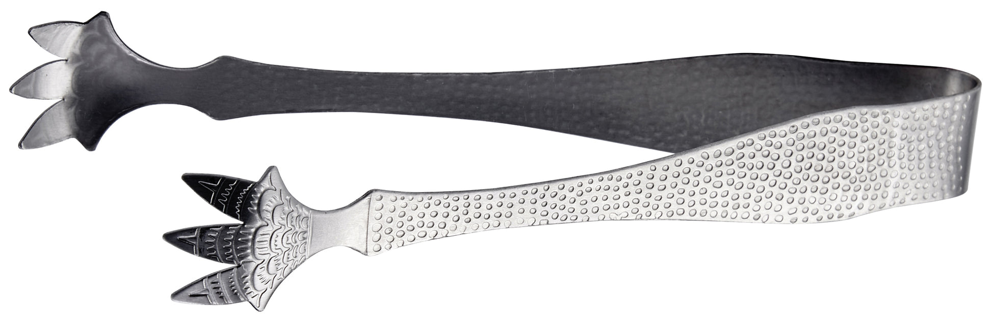 Winco ICT-7 7" Stainless Steel Textured Ice Tong