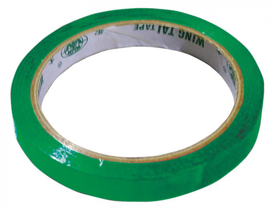 Omcan 31351 3/8" x 216' (9 mm x 66m) Green Poly Bag Sealing Tape - Pack of 16 Rolls