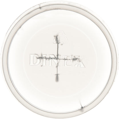 Dinex DX1193ST8714 Translucent Classic Disposable Lid with Straw Slot - Fits for 5 - 9 oz Dinex, Carlisle and Cambro Tumblers (1000/cs)