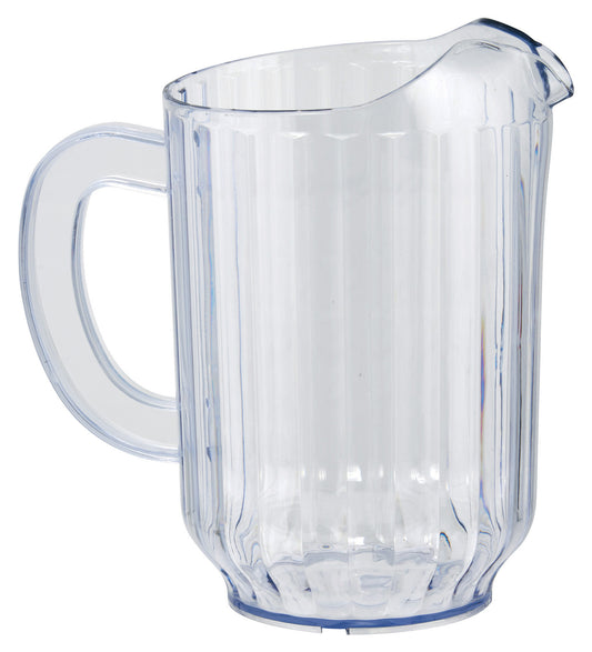 Winco WPS-60 60oz. Clear Plastic Water Pitchers (4pcs/pack)
