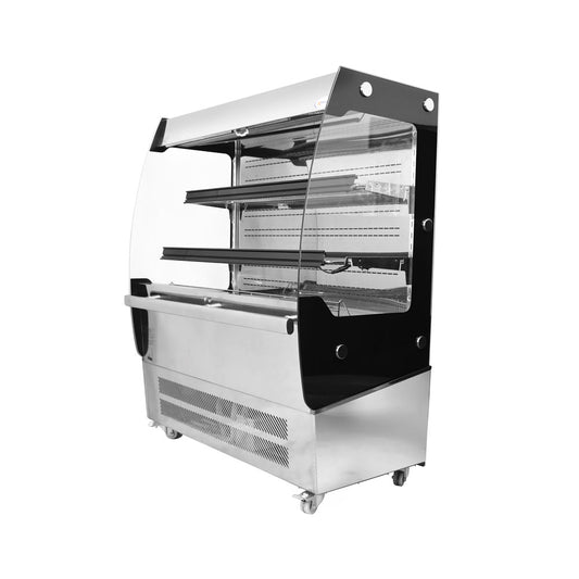 Omcan 31809 7.06 cu.ft. 39" Grab-and-Go Open Refrigerated Floor Self-Serve Display Case