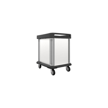 Dinex DXSU2T1D10 10 Trays (2 Trays per slide) Single Door Stainless Steel TQ Supreme Cart