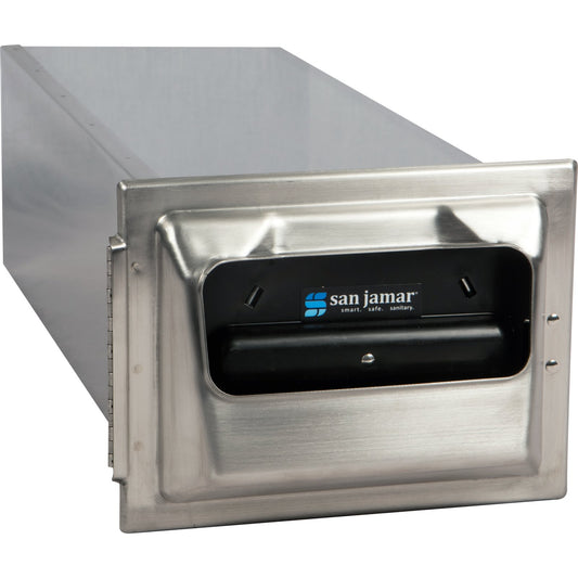 Carlisle H2001SS 750 Napkin Stainless Steel Classic In-Counter Napkin Dispenser, Fullfold Classic Face