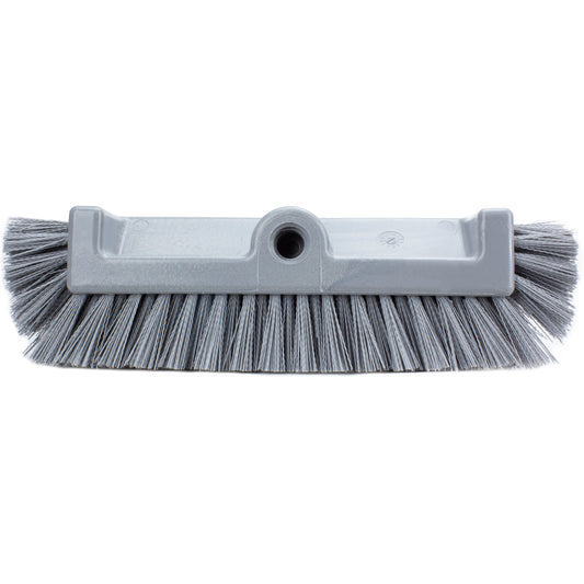 Carlisle 40422EC23 12" Gray Color Coded Mult-Level Floor Scrub Brush with End Bristles
