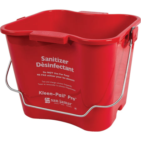 San Jamar KPP196RD Red Kleen Pail Pro 6 Quart