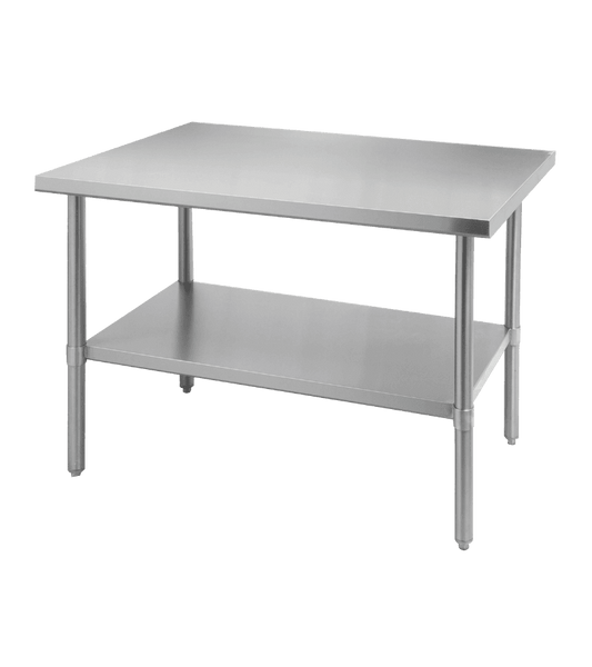 Thorinox DSST-2448-SS 24" x 48" Stainless Steel Work Table with Stainless Steel Undershelf & Legs