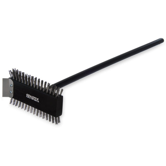 Carlisle 4029000 30.5" Sparta Broiler Master Grill Brush & Scraper with Handle