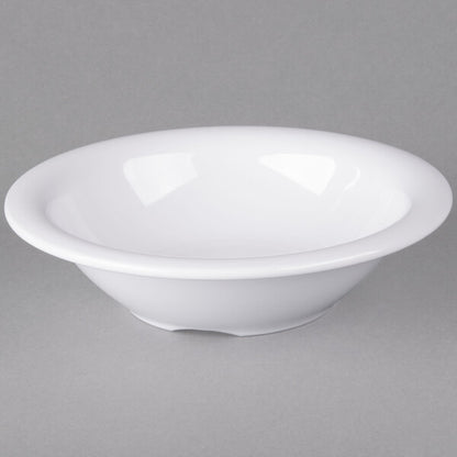 Carlisle 3303602 12 oz White Sierrus Melamine Rimmed Bowl