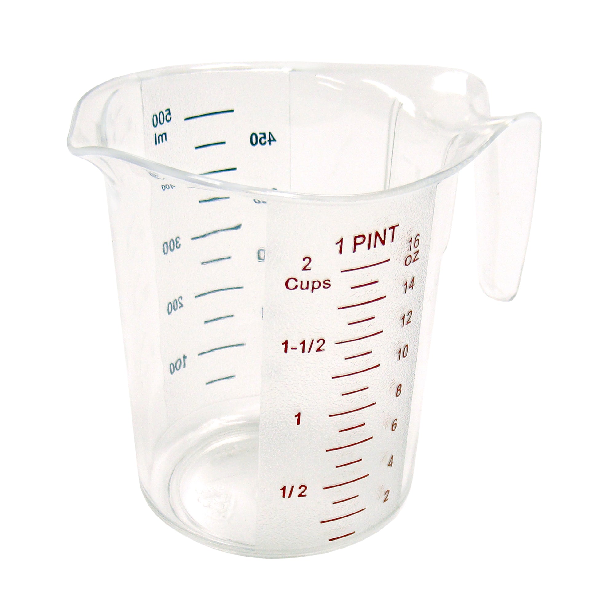 Winco PMCP-50 1pt Color Graduations Polycarbonate Measuring Cup