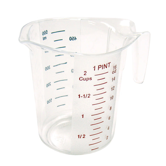 Winco PMCP-50 1pt Color Graduations Polycarbonate Measuring Cup