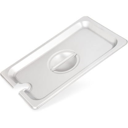 Carlisle 607140CS 1/4 Size Stainless Steel DuraPan Hotel Pan Slotted Handled Cover