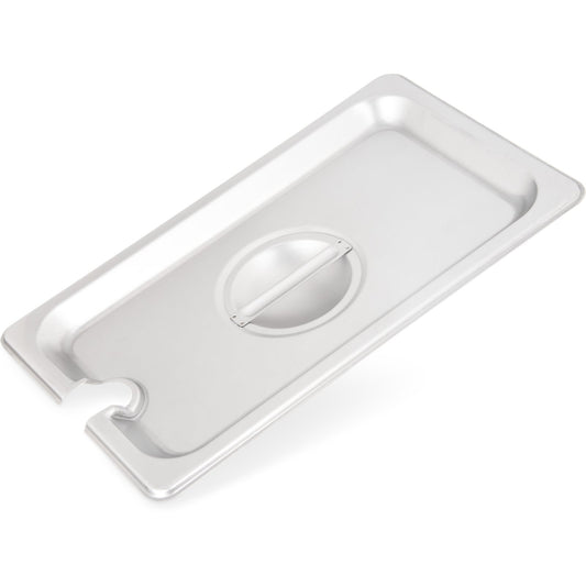 Carlisle 607140CS 1/4 Size Stainless Steel DuraPan Hotel Pan Slotted Handled Cover