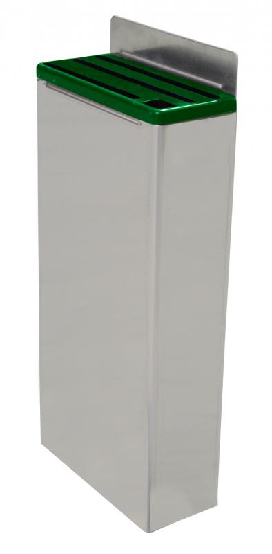 Omcan 12916 Extra Small Stainless Steel Knife Rack with Green Plastic Insert