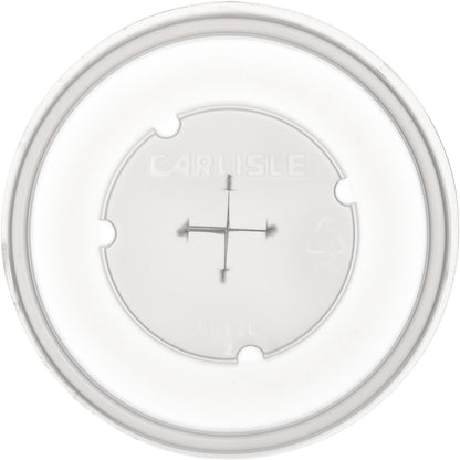 Dinex DX5812ST8714 Translucent Disposable Lid with Straw Slot Fits for 12 oz Tumblers (1000/cs)