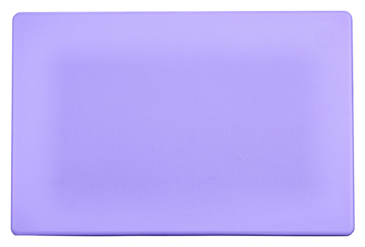 Winco CBPP-1218 12" x 18" x 1/2" Purple Cutting Board, Allergen Free
