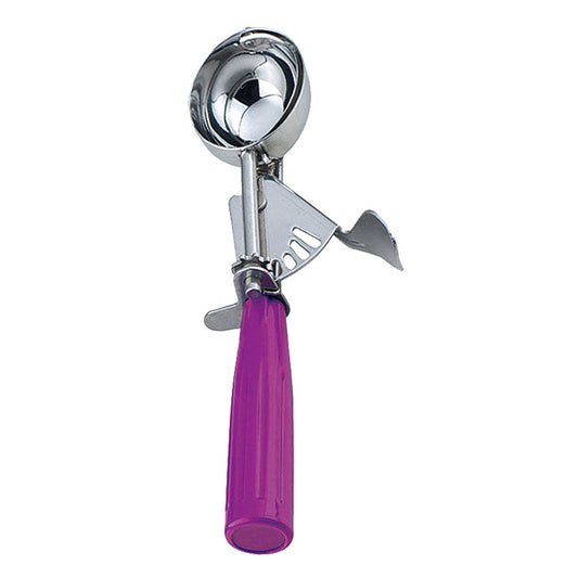 Omcan 34848 7/8 oz Ice Cream Disher with Purple Plastic Handle (size 40)