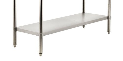 Omcan 21610 24" x 48" Stainless Steel Undershelf for 19138 and 44338 All Stainless Steel Worktable