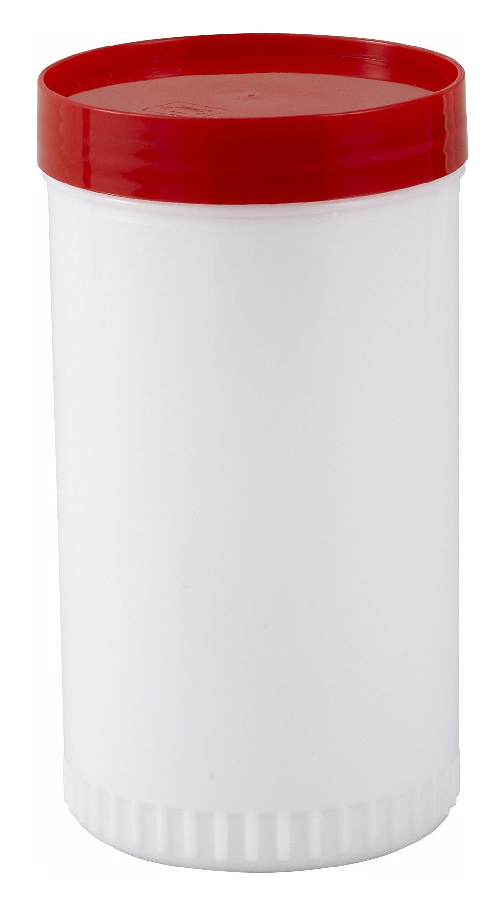 Winco PPB-2R 2 Qt. Red Spout & Lid Liquor/Juice Pour Bottle
