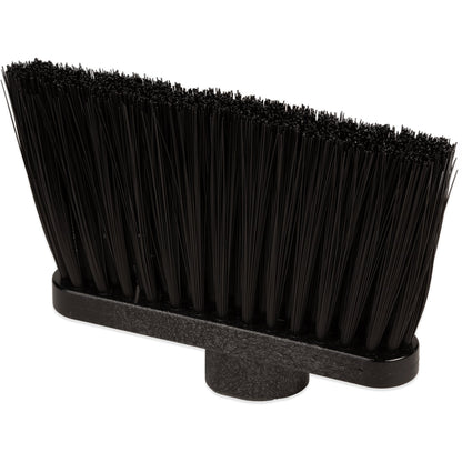 Carlisle 3685403 4" Black Duo Sweep Light Industrial Broom (Head Only)