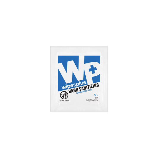 WipesPlus 35022 White Hand Sanitizing Wipe, Sachets (1/1000s)