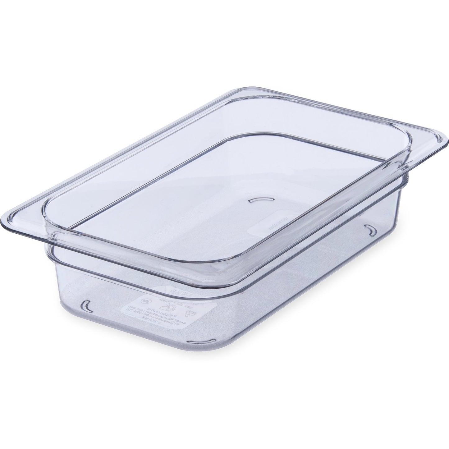 Carlisle 3068007 1/4 Size Clear Polycarbonate StorPlus Food Pan, 2.5" Deep