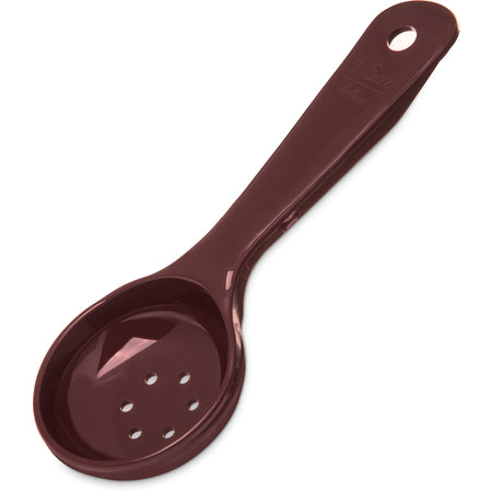 Carlisle 496101 1.5 oz Reddish Brown Acetal Measure Miser Perforated Short Handle
